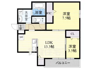 グランコート【3階】の間取り