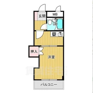 ロータリービルド南花田【1階】の間取り