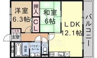 RIVER ANNE RENA【2階】の間取り