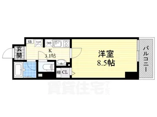 ベレーサ名駅ウエスト【5階】の間取り