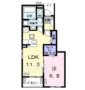 ルミナーレ Ⅰ【1階】の間取り