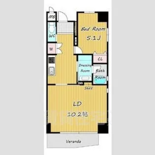 セレニティー金山【2階】の間取り