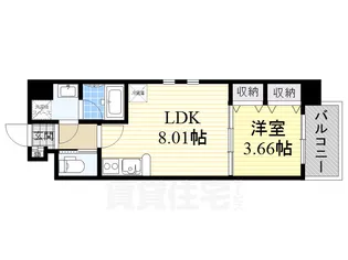 プレジオ新大阪【2階】の間取り