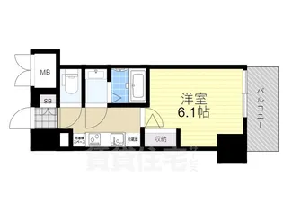 Mv.imp新大阪【11階】の間取り