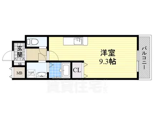 エクセレント上新20【3階】の間取り