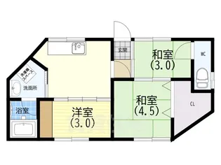 Cozy板宿【2階】の間取り