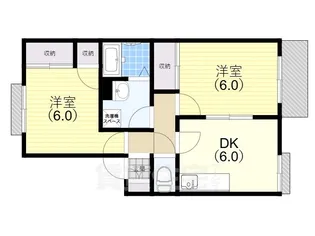 プレミール真野【1階】の間取り
