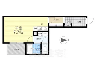 マークス塚本【301号室】の間取り