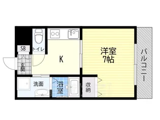 リープラス立花【3階】の間取り