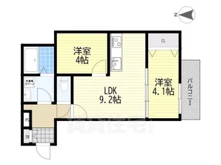 EI JU加島B【1階】の間取り