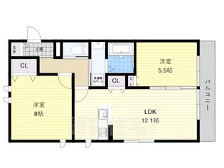 Maison du Soleil【1階】の間取り