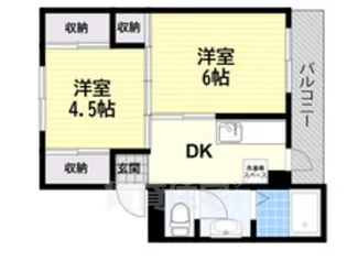 ヴィラナリー巻向2号棟【2階】の間取り