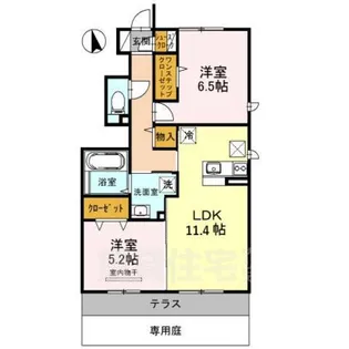 パークハイム【1階】の間取り