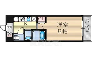 M’spalazzO Osaka(旧PalaceOSAKA)【506号室】の間取り