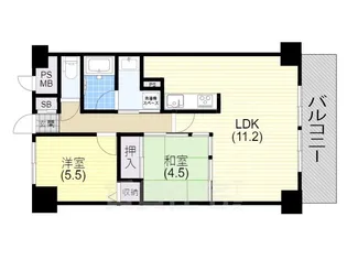 ロイヤル神戸池田広町【5階】の間取り