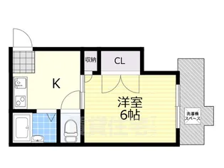 メゾン関目【4階】の間取り