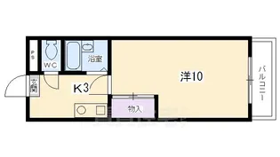 カーサ安田【2階】の間取り