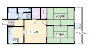 メイゾン六波羅【5階】の間取り