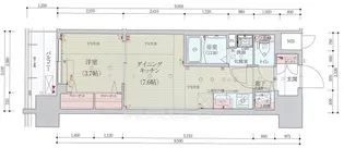 ベラジオレガシー葛野大路八条【9階】の間取り