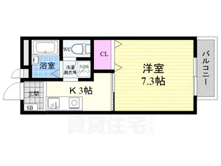 リヨンドール桂【1階】の間取り