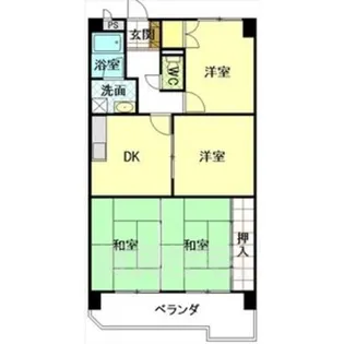 サンシティ小幡【2階】の間取り