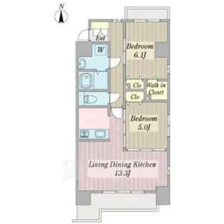 Sakura Fujinale (サクラフジナーレ)【6階】の間取り