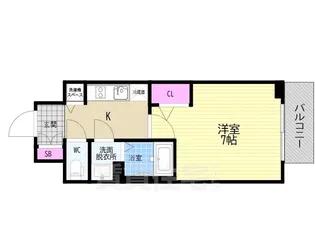 ベラジオレガシー葛野大路八条【9階】の間取り