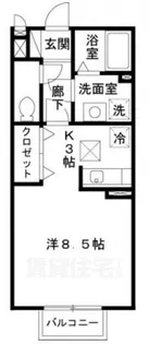 ドルチェ鈴蘭A【1階】の間取り