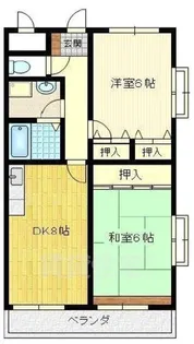 サンモール松本【2階】の間取り