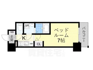 エスリード大阪クレストコート【2階】の間取り