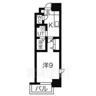 リシュドール鶴舞公園【14階】の間取り
