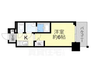 エスリード新大阪ザ・プレミアEAST【14階】の間取り