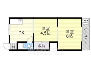 パインリーフ松原【112号室】の間取り