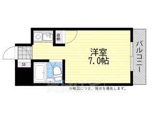 パープルマンションスリー【2階】の間取り