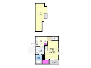 Kyo Maison伏見【1階】の間取り