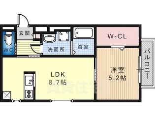 フォレスト中百舌鳥【1階】の間取り