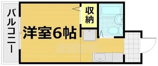 カーサ栗栖【2階】の間取り