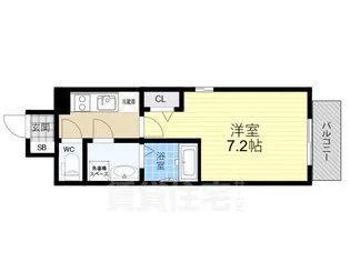 Attirant西三国【9階】の間取り