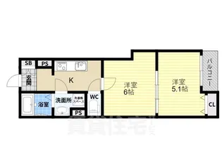 Lino久宝寺【2階】の間取り