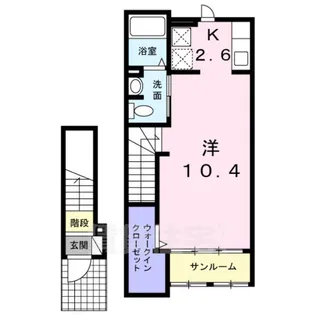 ルミエール神穂【2階】の間取り