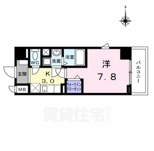 アーバンスクウェア丸の内【10階】の間取り