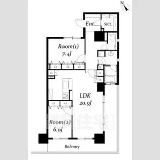 ロイヤルパークス千種【3階】の間取り