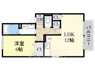 CREST SOCIA【2階】の間取り