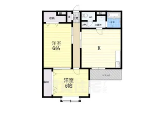 西宮グリーンハイツ5【2階】の間取り