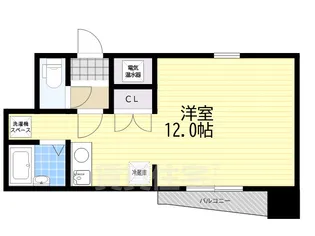 松栄ハイツ【4階】の間取り