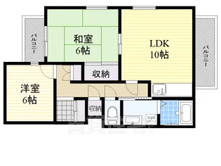 ガーデンパレス深井【4階】の間取り