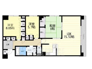 エレガンス甲子園【2階】の間取り