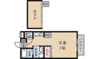 ベルリード柏原【2階】の間取り