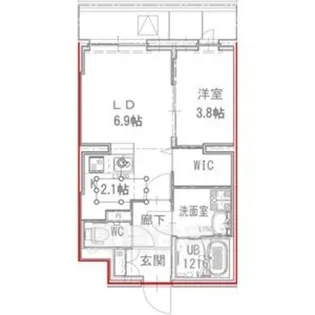 サザンクレスト高師浜【3階】の間取り