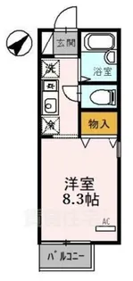 セジュール深沼池【1階】の間取り